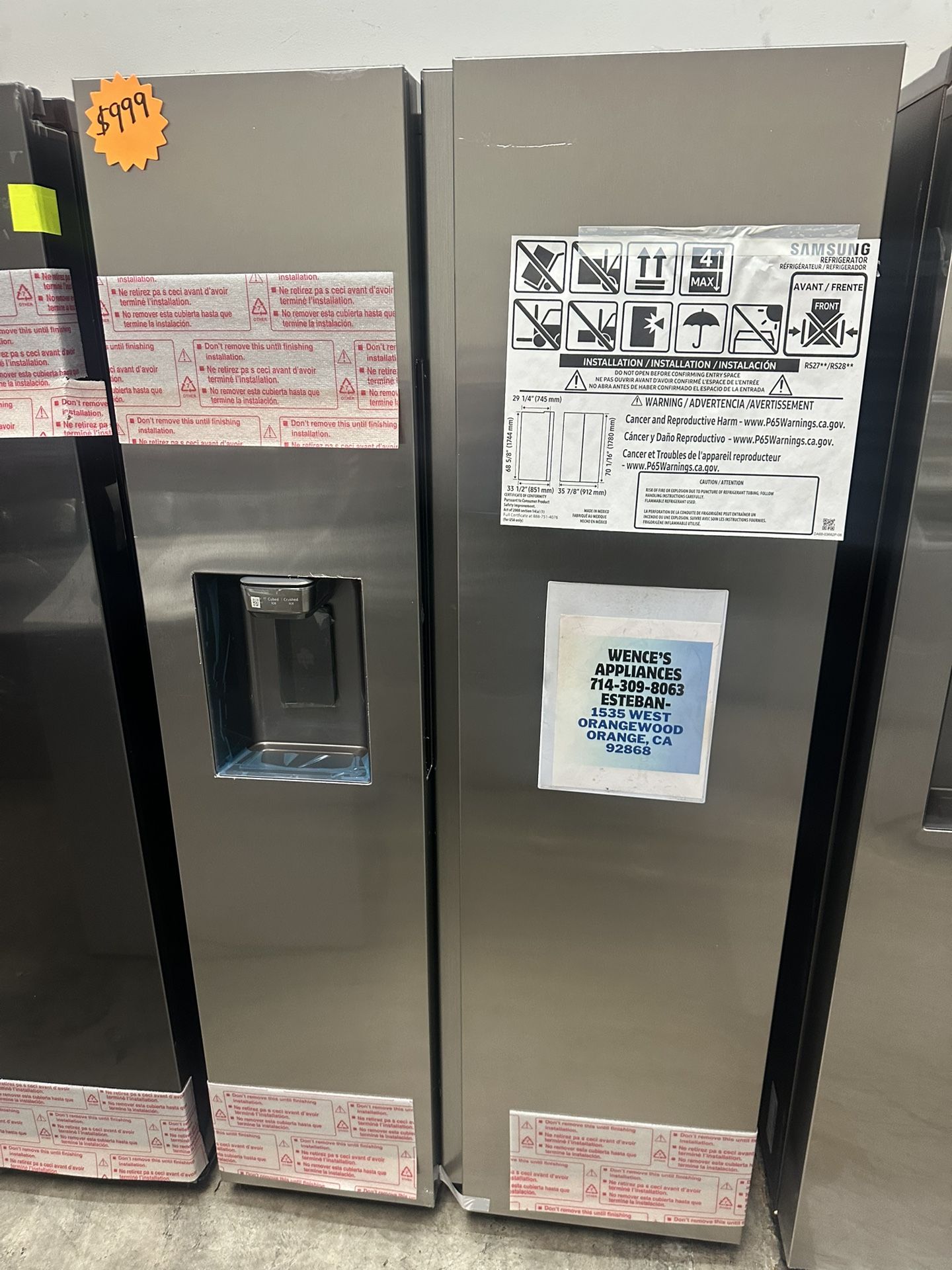 Stainless Steel Samsung Refrigerator 