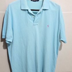 Polo Ralph lauren Men’s Blue Short Sleeve Polo Shirt Size L