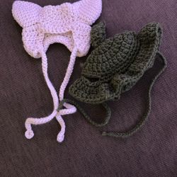 customs crochet pet hats