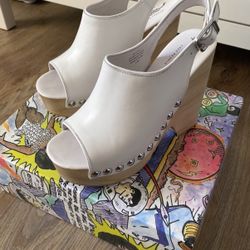 Jeffrey Campbell - White Wedges Size 7.5