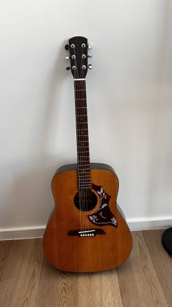 Beautiful Alvarez Acoustic Guitar – Floral Pick-guard