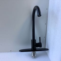 High Arc Kitchen Faucet black