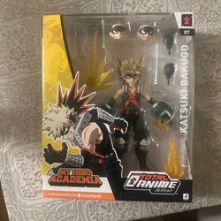 Katsuki Bakugo 07 My Hero Academia Total Anime Poseable w/ Blast Effects ~ NEW