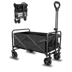 Collapsible Foldable Wagon, Beach Wagon Cart Heavy Duty, Utility Folding Grocery Wagon AVAILABLE IN DIFFERENT COLORS