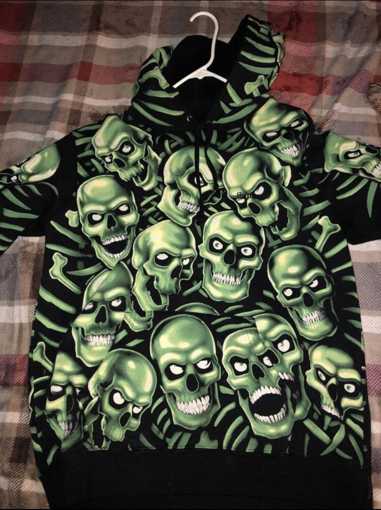 Supreme skull pile hoodie
