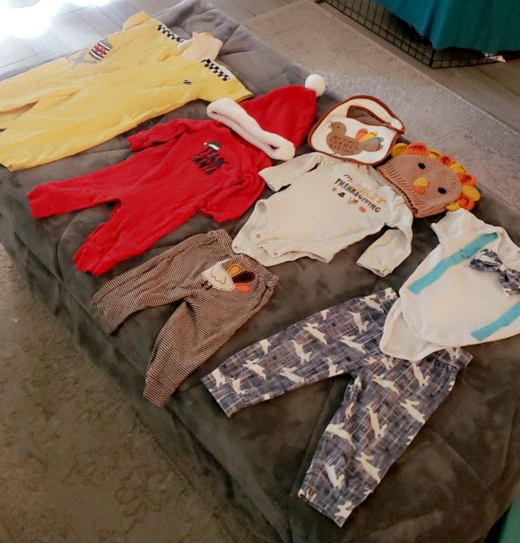 6 month to 12 month Holiday outfits