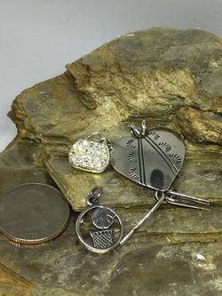 925 Sterling Silver Assorted Pendants/ Charms