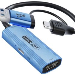 Video Capture Card with 100W PD Fast Charging