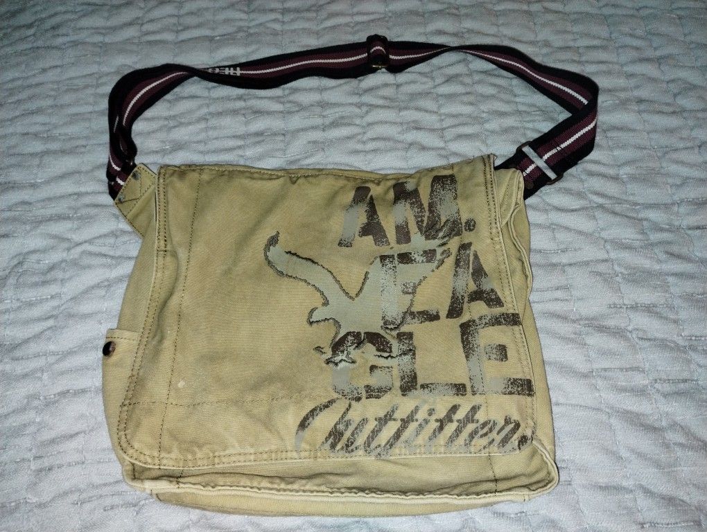 Vintage Y2k American Eagle Crossbody Messenger Shoulder Bag  Adjustable Strap