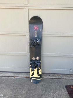 Snowboard with Bindings - Size 154cm