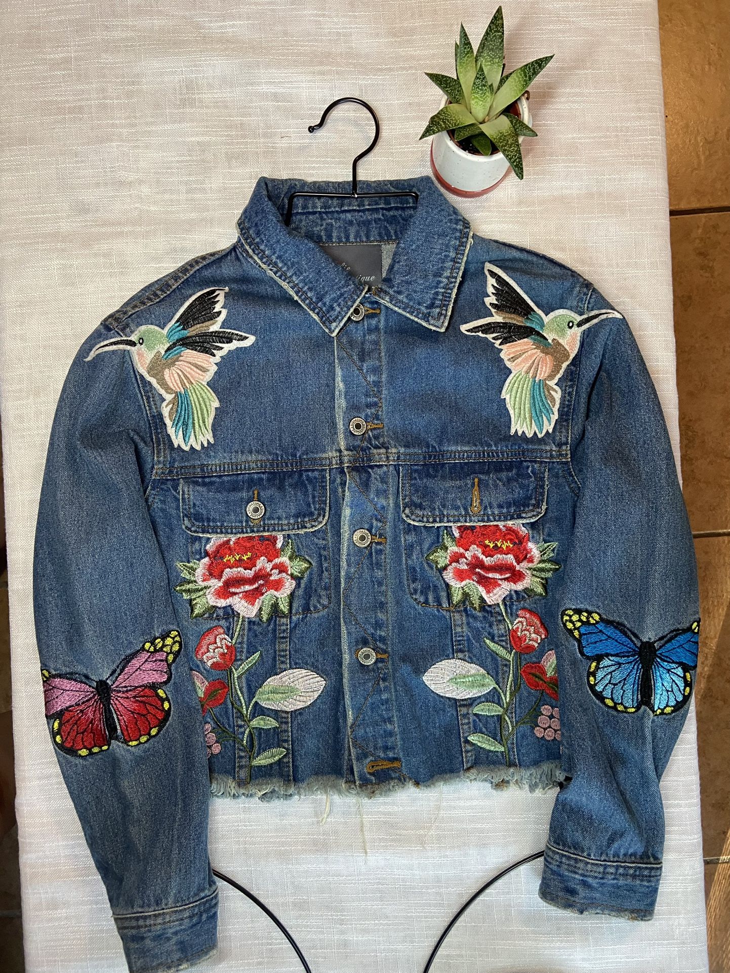 Women’s jeans jacket : cheeky boutique size:S