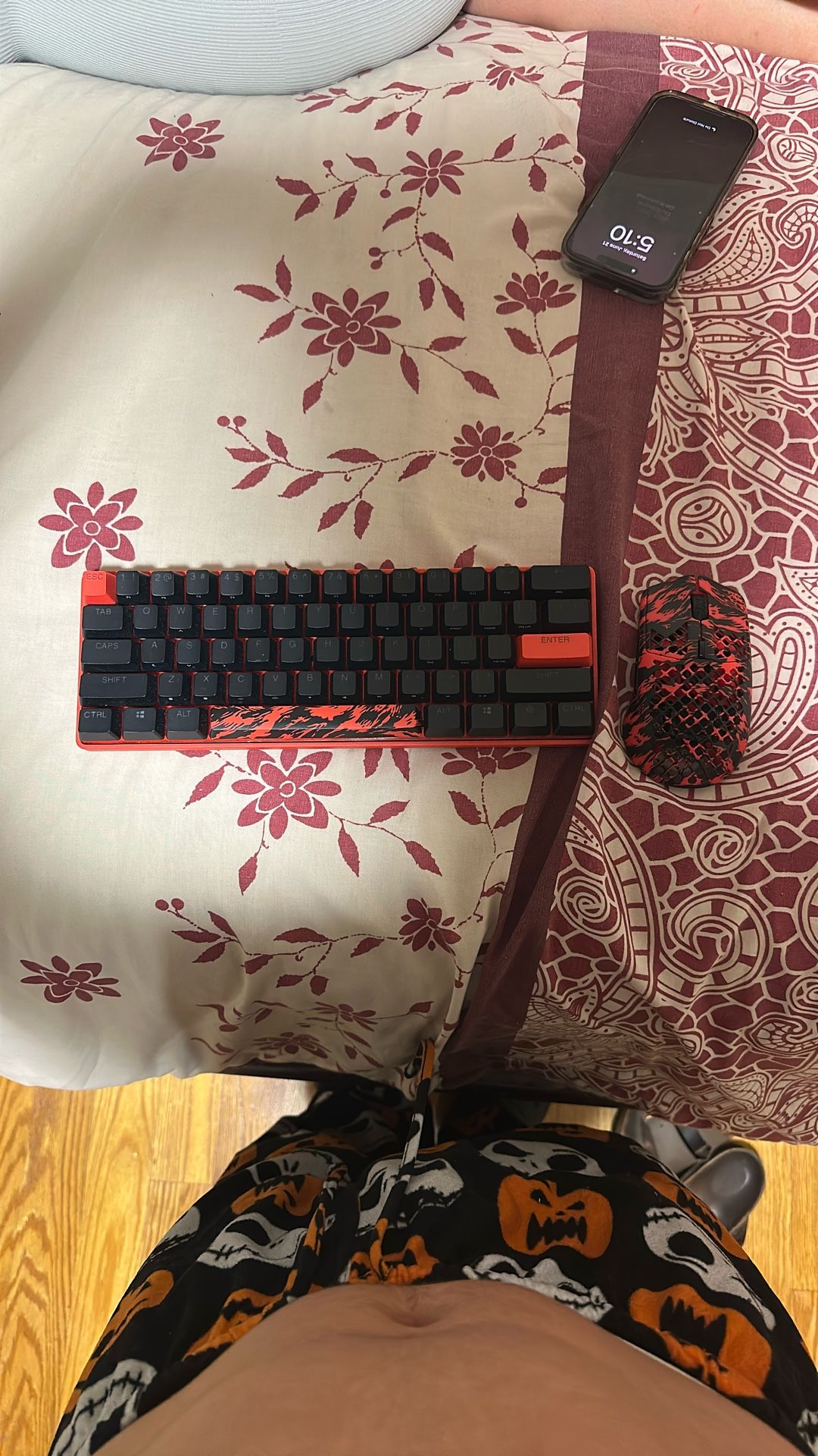 Faze Keyboard And Mouse With Boxes And Cables.