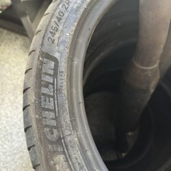 Michelin Tires (4) & Stock 2008 Subaru STI Exhaust 
