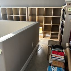 IKEA KALLAX -Shelf unit– White Stained Oak Effect.