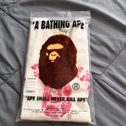 BAPE ABC Camo College Tee 'White/Pink Size Large