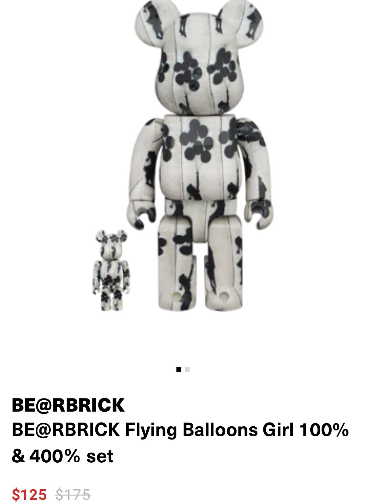BE@RBRICK Flying Balloons Girl 100% & 400％ set