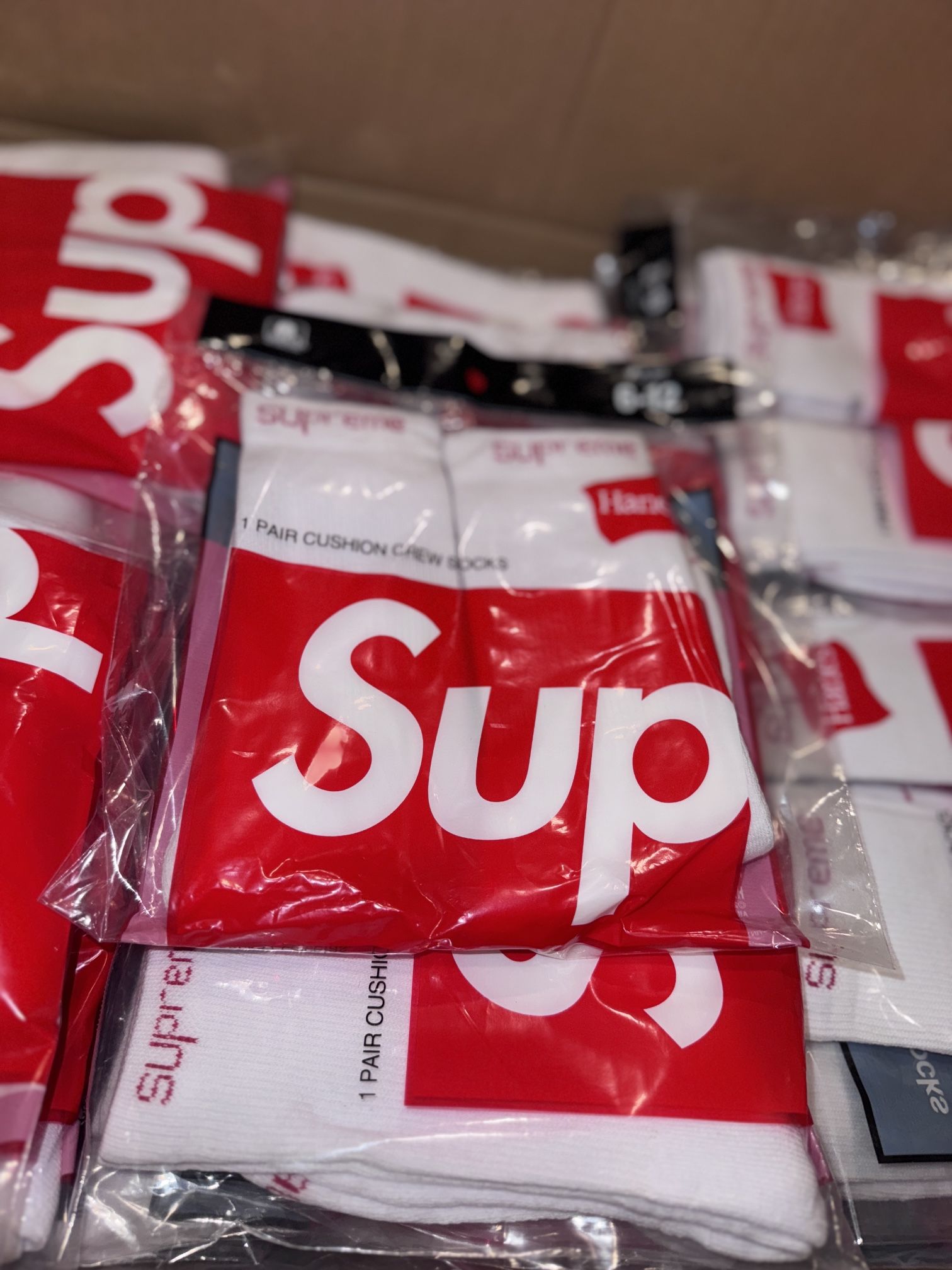 Supreme Socks White 2025
