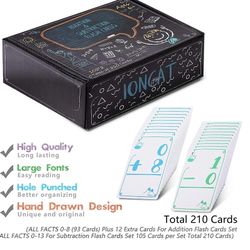 Addition & Subtraction Flash Cards 