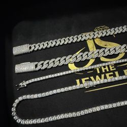 💎 ICED TENNIS CHAINS, BRACELETS & CUBAN LINKS 💎