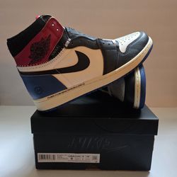 Air Jordan 1 Retro x Fragment x Union LA "Varsity Red Sport Royal" Size 9 & Size 8.5