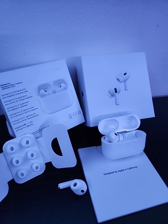 Apple AirPods Pro 2nd Generation with Charging Case in White