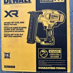 New 18g Dewalt Cordless Finish Nailer By dewalt