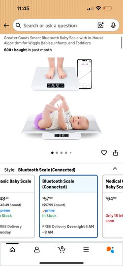 Smart Bluetooth Baby Scale
