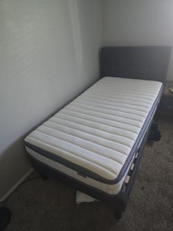 Twin Bed Frame with Mattress