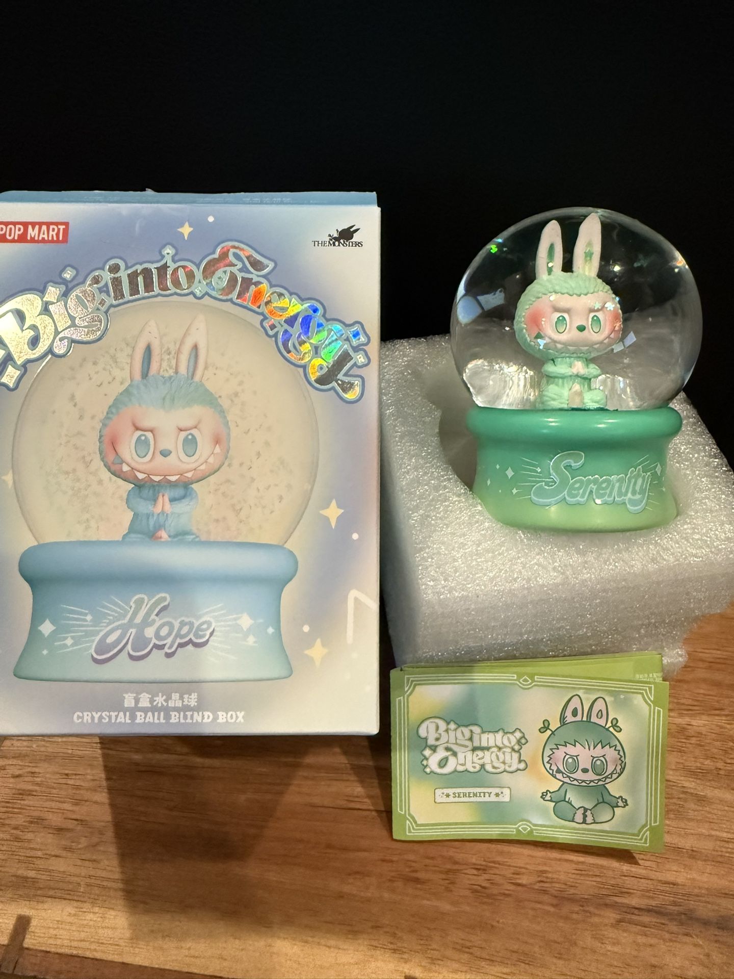 Pop Mart X THE MONSTERS: Big Into Energy Series Crystal Ball Snow Globe