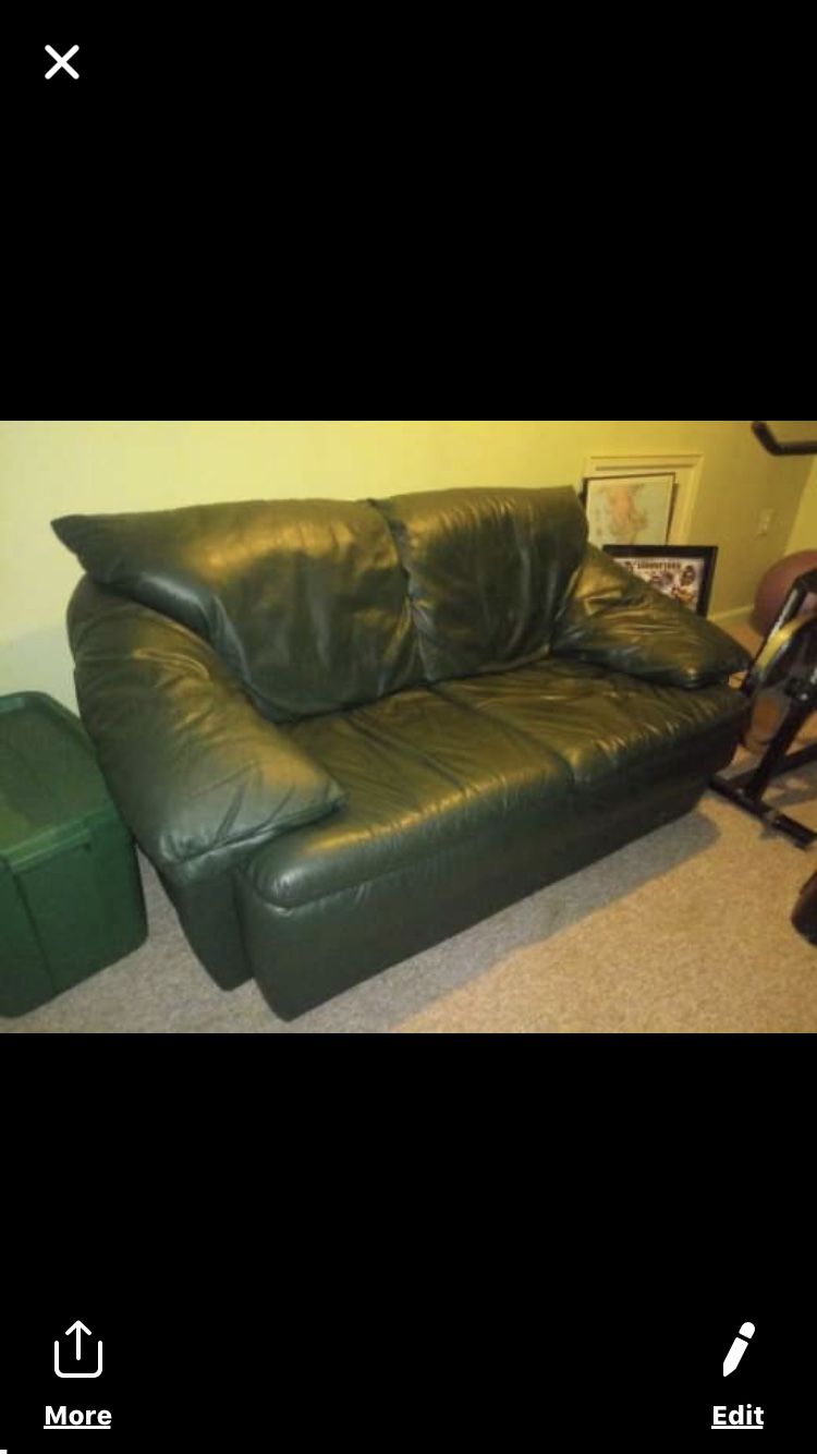 Pick Up ASAP Leather love seat couch