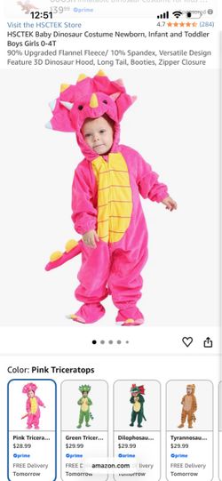 Pink Dino costume