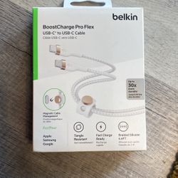 Belkin BoostCharge Pro Flex Braided USB-C to USB-C Charger Cable (2M/6.6FT)