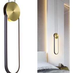 Modern Black and Gold LED Pendant Lights Fixture