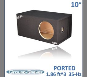Ground shaker 10” ported subwoofer box