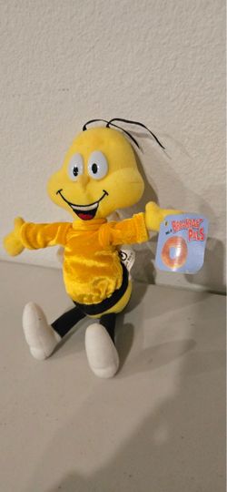 Vintage 1997 General Mills "Breakfast Pals" Honey Nut Cheerios Bee Plush (~8") w/ Tags