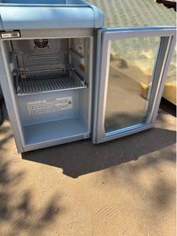 Red Bull Mini Fridge(Painted Light Blue)