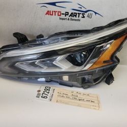 2broken tabs 2019 - 2020 - 2021 NISSAN ALTIMA LEFT FULL LED HEADLIGHT OEM AW67293