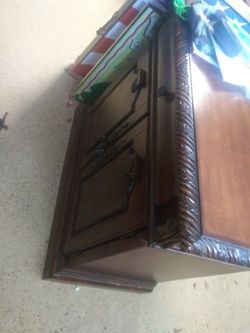 1 nightstand. Real wood 3 drawers also