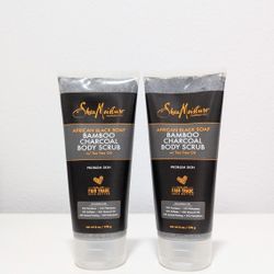 SheaMoisture African Black Soap Bamboo Charcoal Body Scrub, 6oz