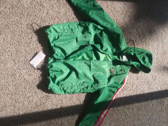 Mens Green Windbreaker