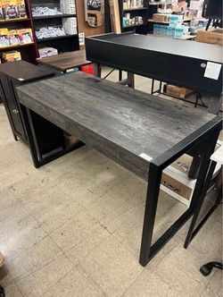 ACME Drebo Writing Desk in Antique - White / Black