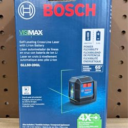 NEW! Bosch GLL50-20GL 65-ft. Green-Beam Self-Leveling Cross-Line Laser