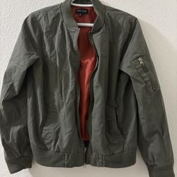 Olive Green Bomber Jacket