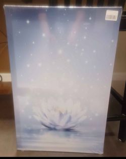 Lotus Flower Canvas Wall Art Print