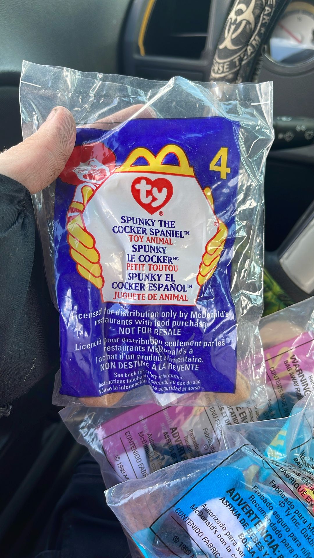 1993 Spunky Cocker Spaniel Beanie Babie Mcdonalds Toy