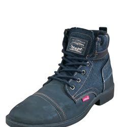 Men’s Levi’s Artesia Denim & Black Leather Look Boot (size 8)