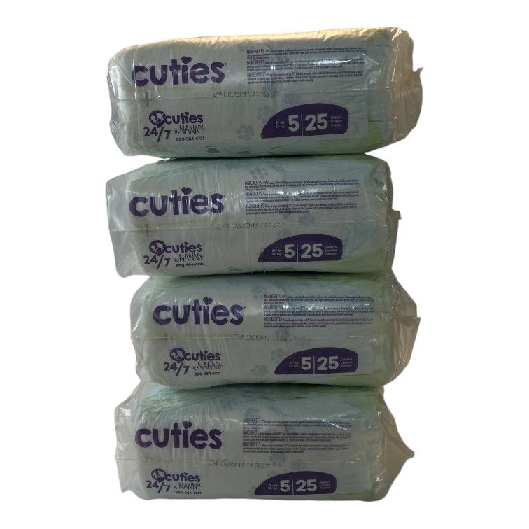  Baby Diapers Cuties Size 5 100 Diapers 