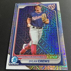 2024 Bowman Chrome Mega Box Refractor Dylan Crews (Image Variation)