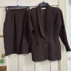 Bettina Riedel  New York women’s brown suit Small