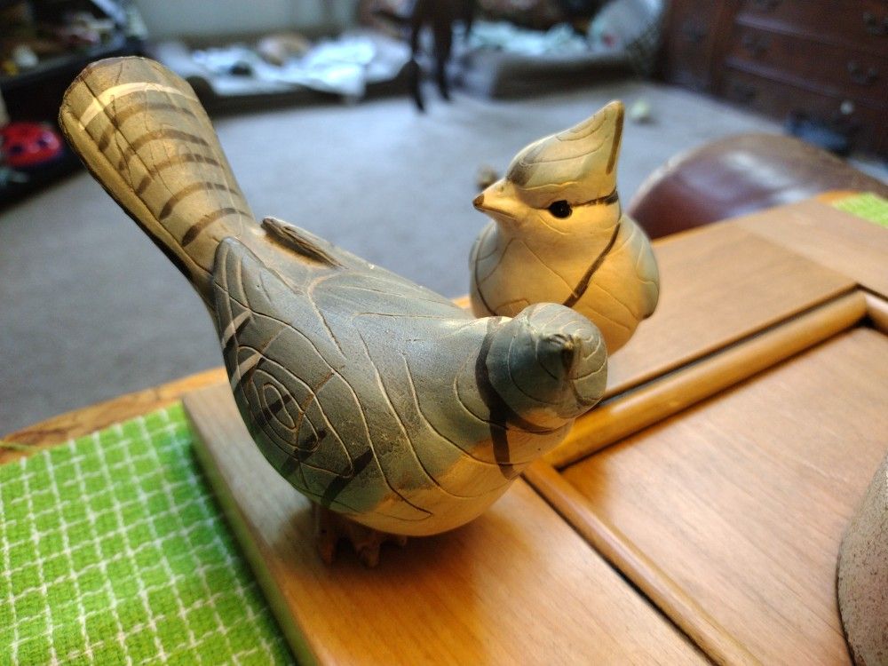 Blue Jay Resin carved figurines